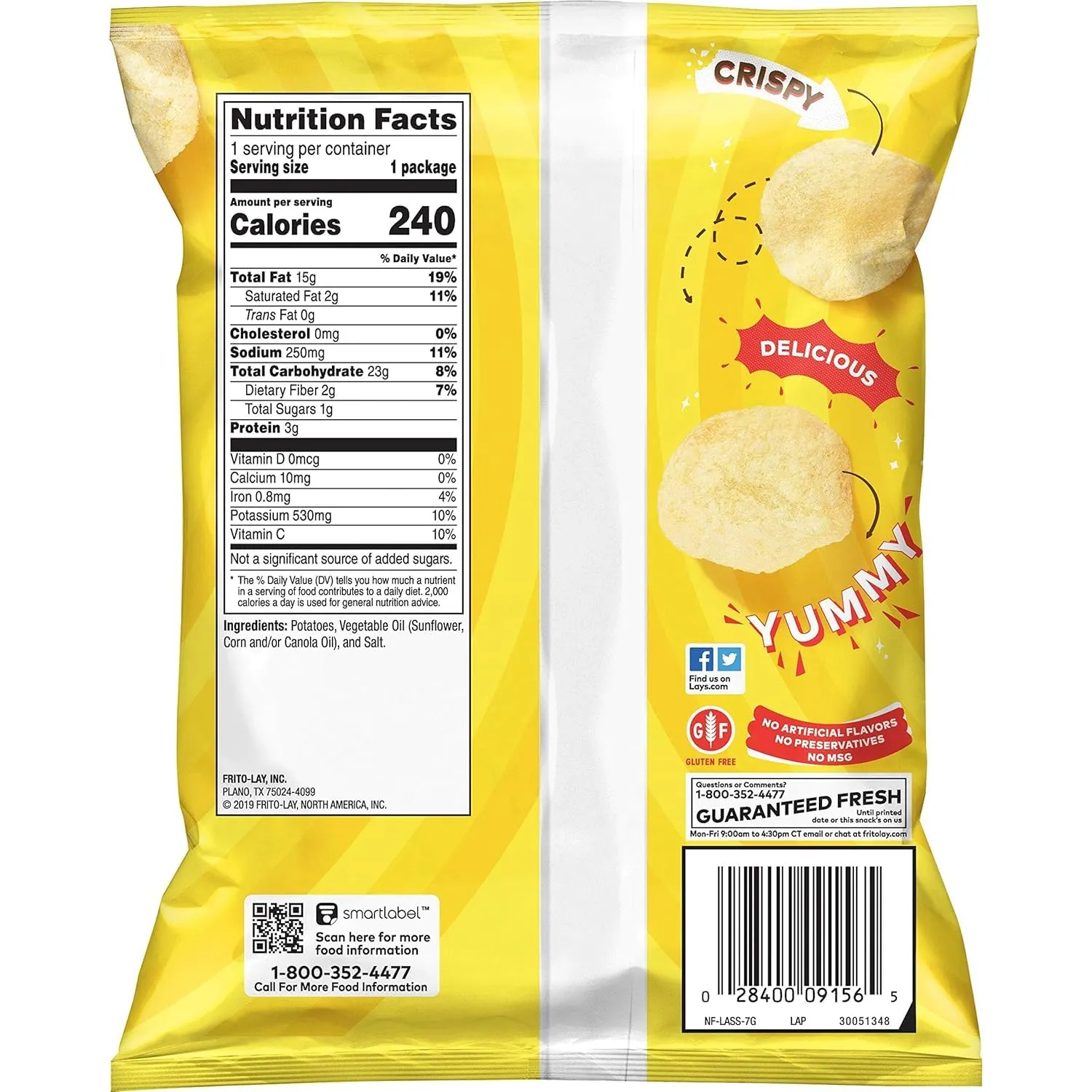 Lay's Classic Potato Chips | Value Pack Bundled by SUPERDEALS | 1.5 Oz Bag | Classic | Pack of 12 with mystery gift
