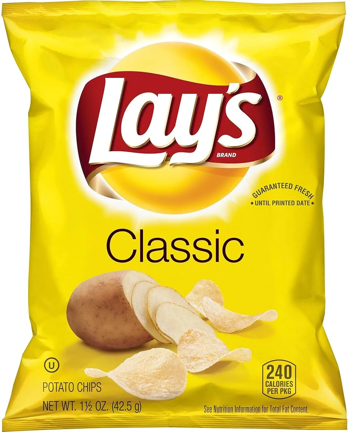 Lay's Classic Potato Chips | Value Pack Bundled by SUPERDEALS | 1.5 Oz Bag | Classic | Pack of 12 with mystery gift