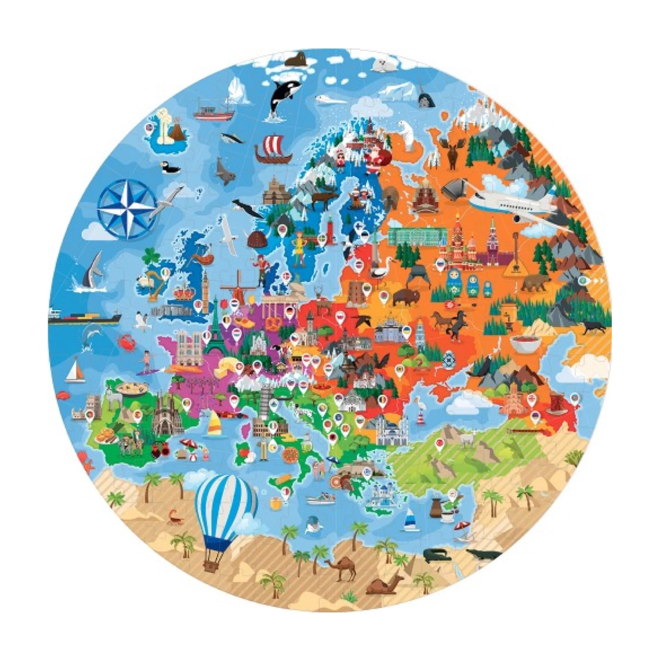 Learn and Explore Puzzle - Europe