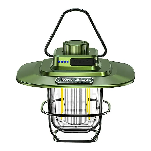 LED Retro Outdoor Camping Lights LED Tent Lights Horse Lantern Smart Rechargeable Portable Lights for Outdoor Hiking Camping Home