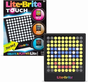 Lite-Brite Touch - Create, Play and Animate - Light Up Portable Stem Sensory Learning Toy, Creative Art Stem Toy for Girls, Boys, Unisex, Toddler, Holiday, Birthday, Gift, Ages 6 