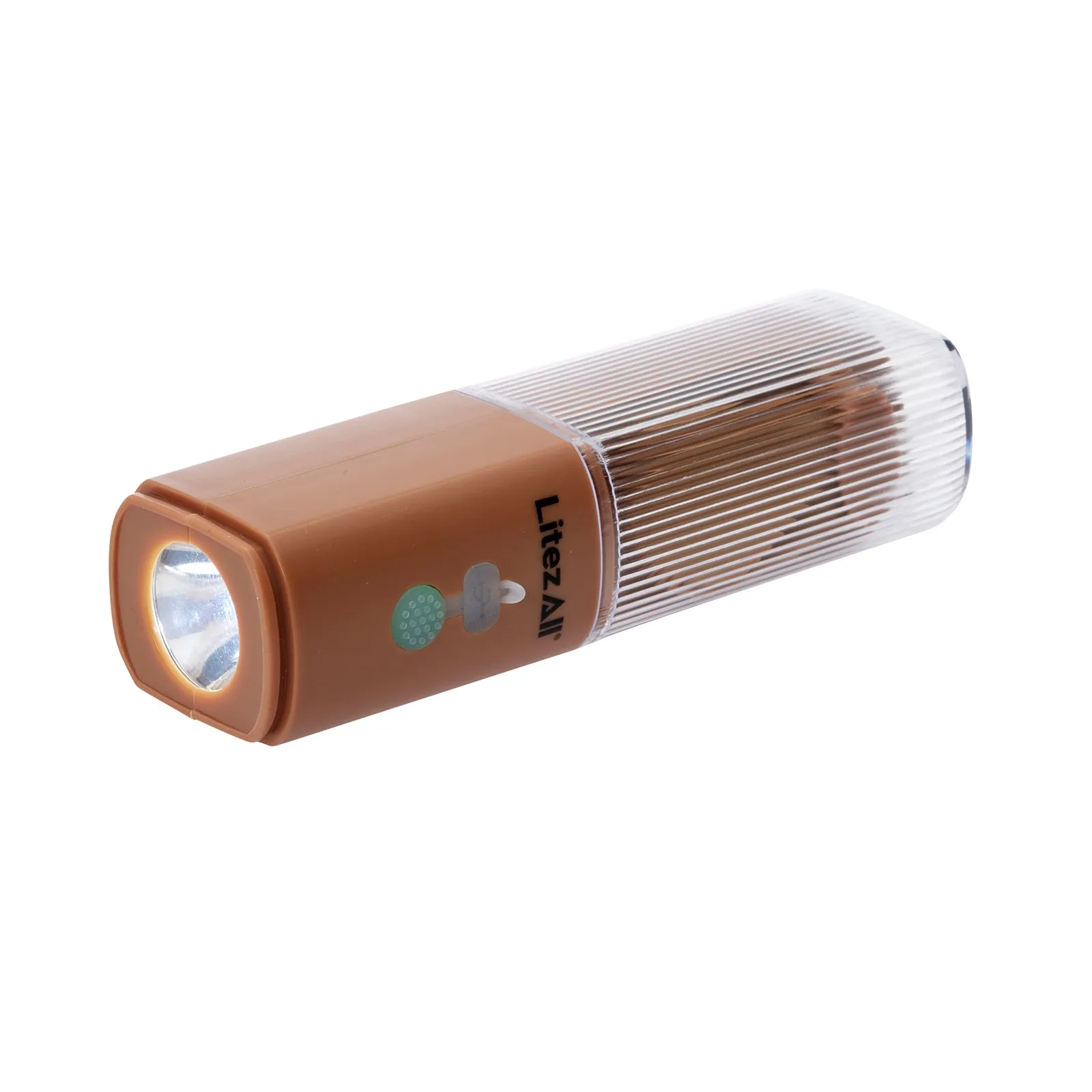 LitezAll Rechargeable Pocket Fan with Flashlight