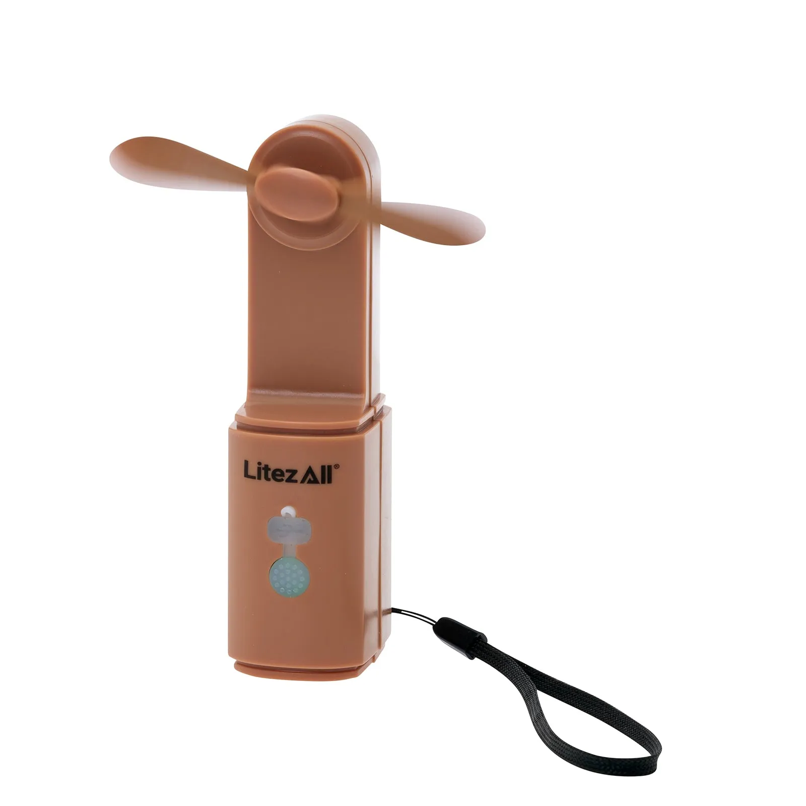 LitezAll Rechargeable Pocket Fan with Flashlight