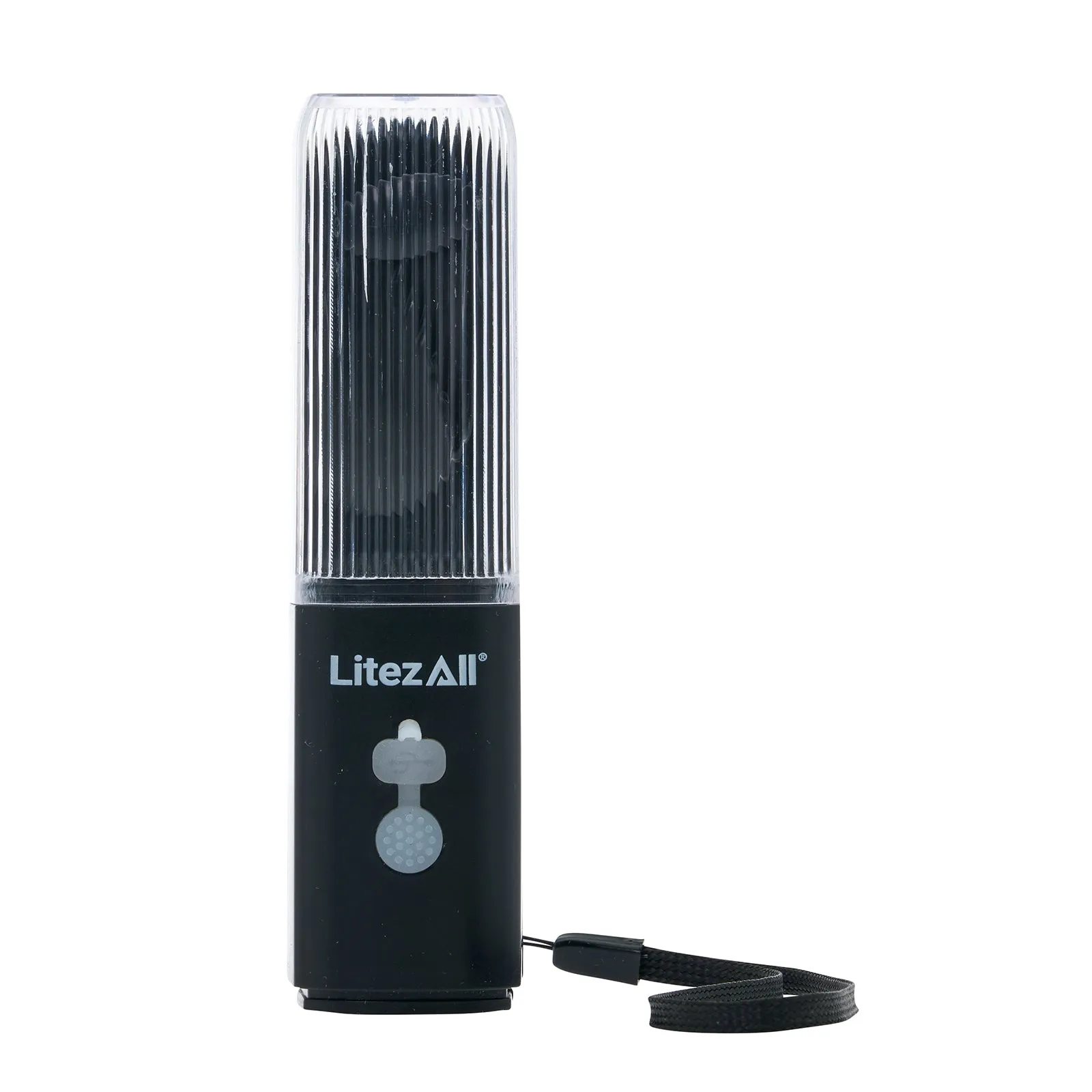 LitezAll Rechargeable Pocket Fan with Flashlight