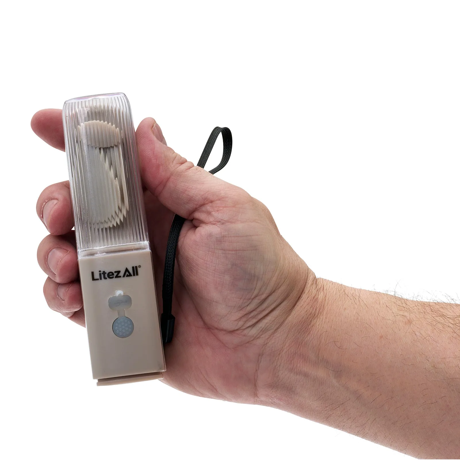 LitezAll Rechargeable Pocket Fan with Flashlight