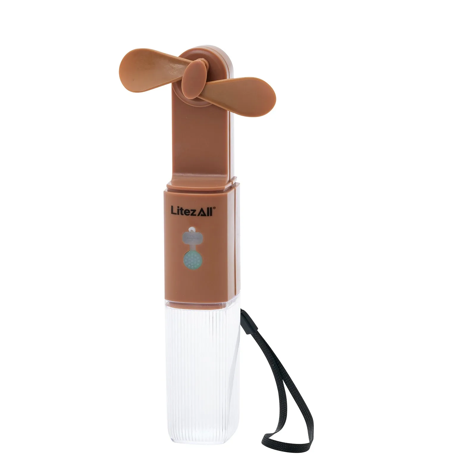 LitezAll Rechargeable Pocket Fan with Flashlight