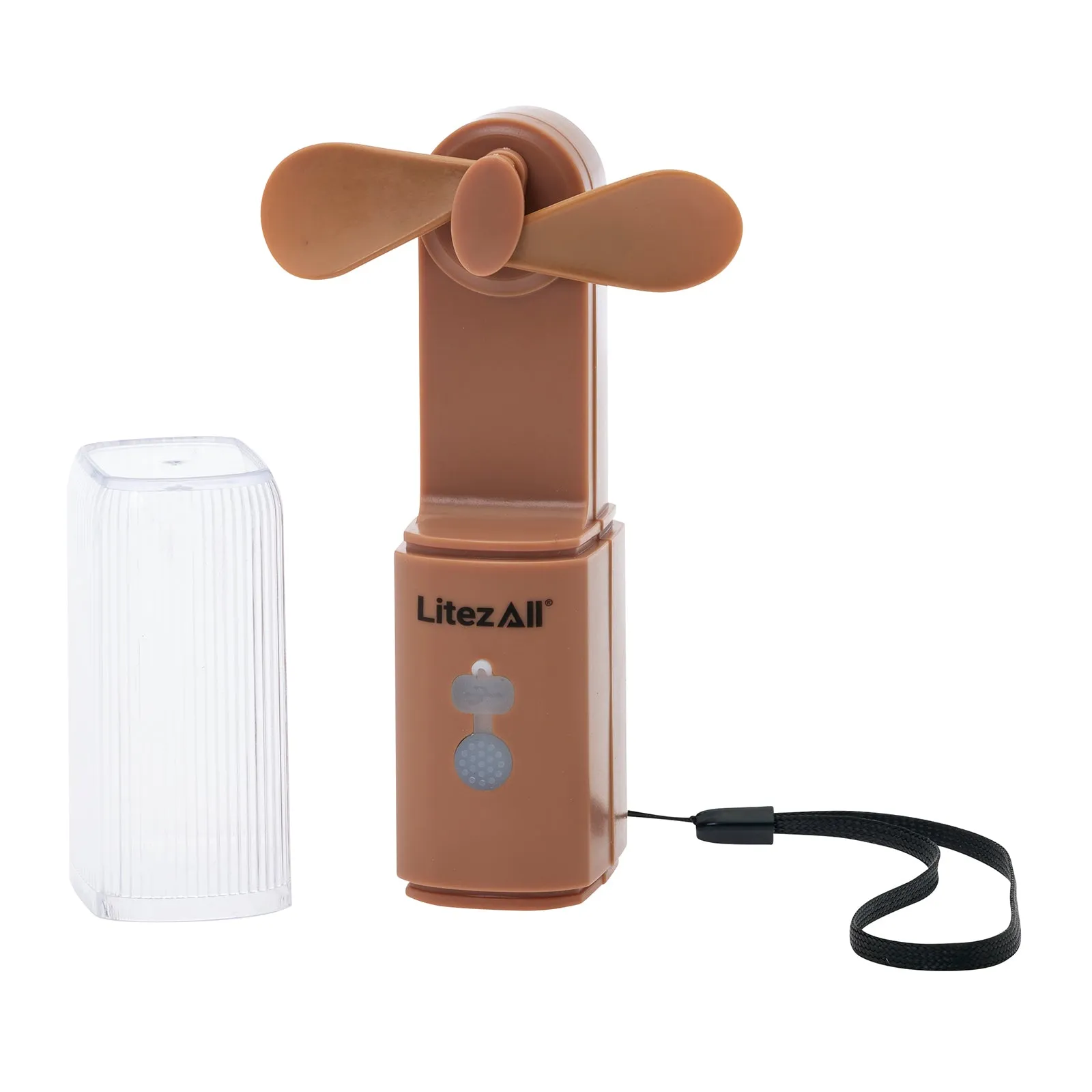 LitezAll Rechargeable Pocket Fan with Flashlight