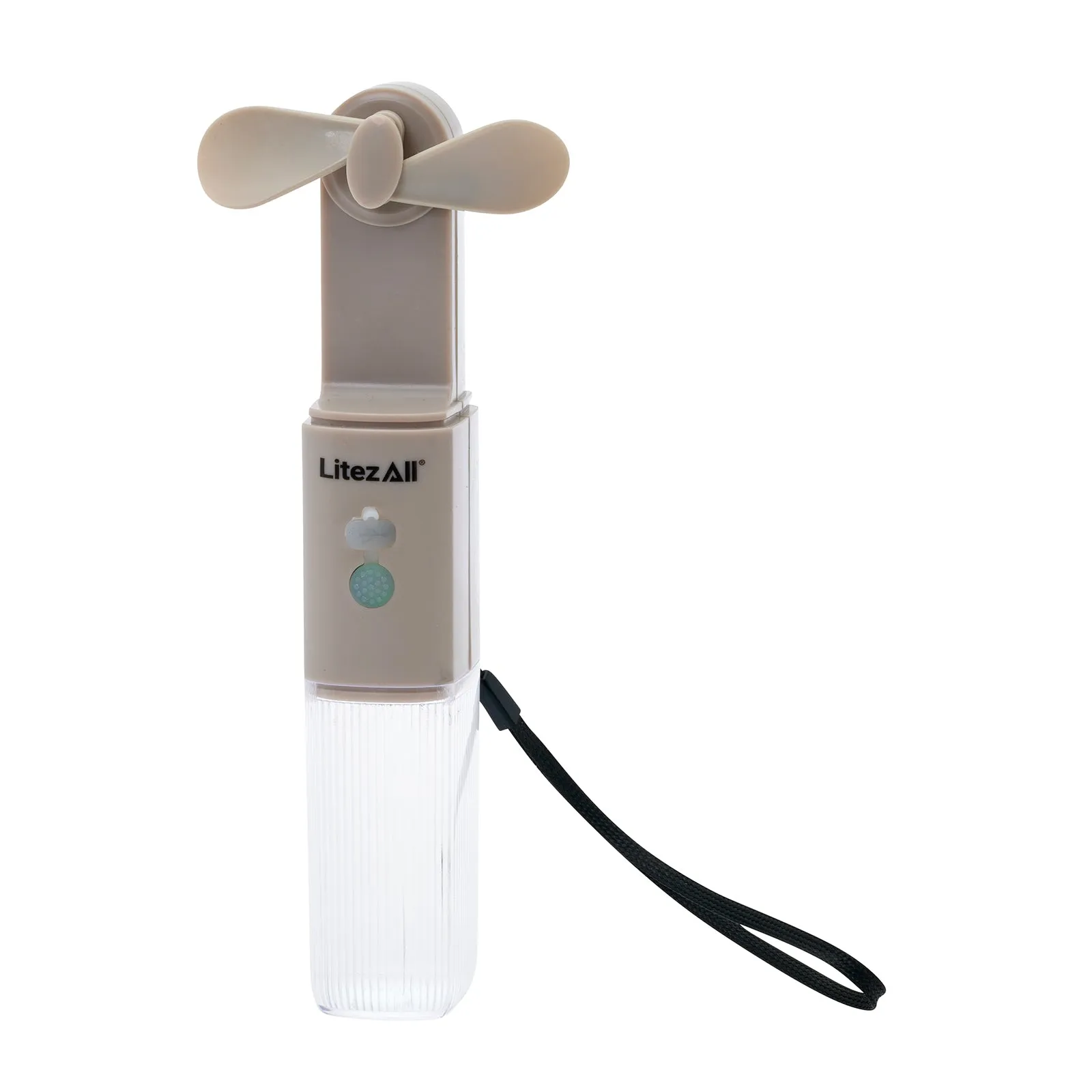 LitezAll Rechargeable Pocket Fan with Flashlight