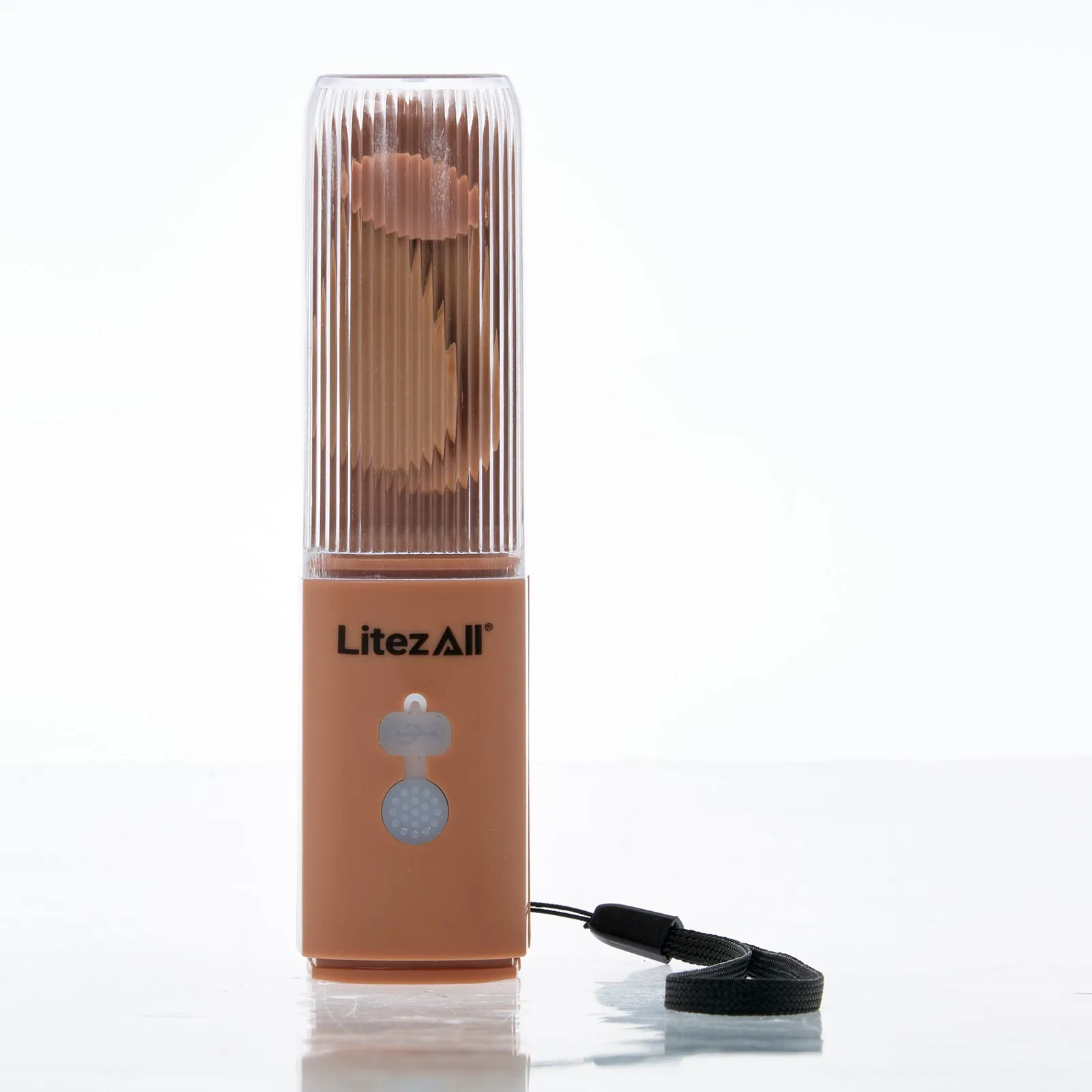 LitezAll Rechargeable Pocket Fan with Flashlight