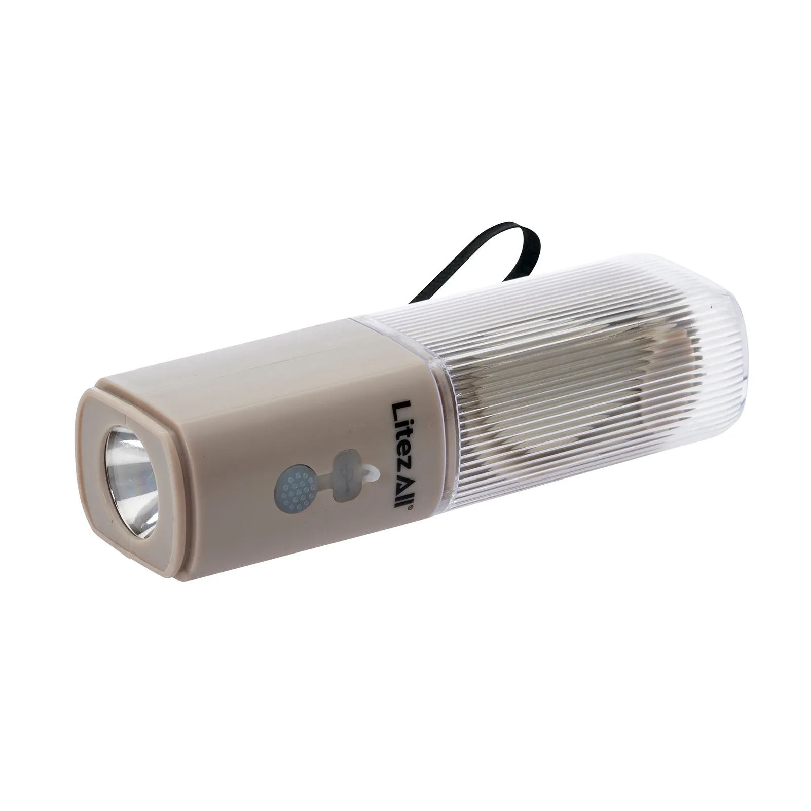 LitezAll Rechargeable Pocket Fan with Flashlight