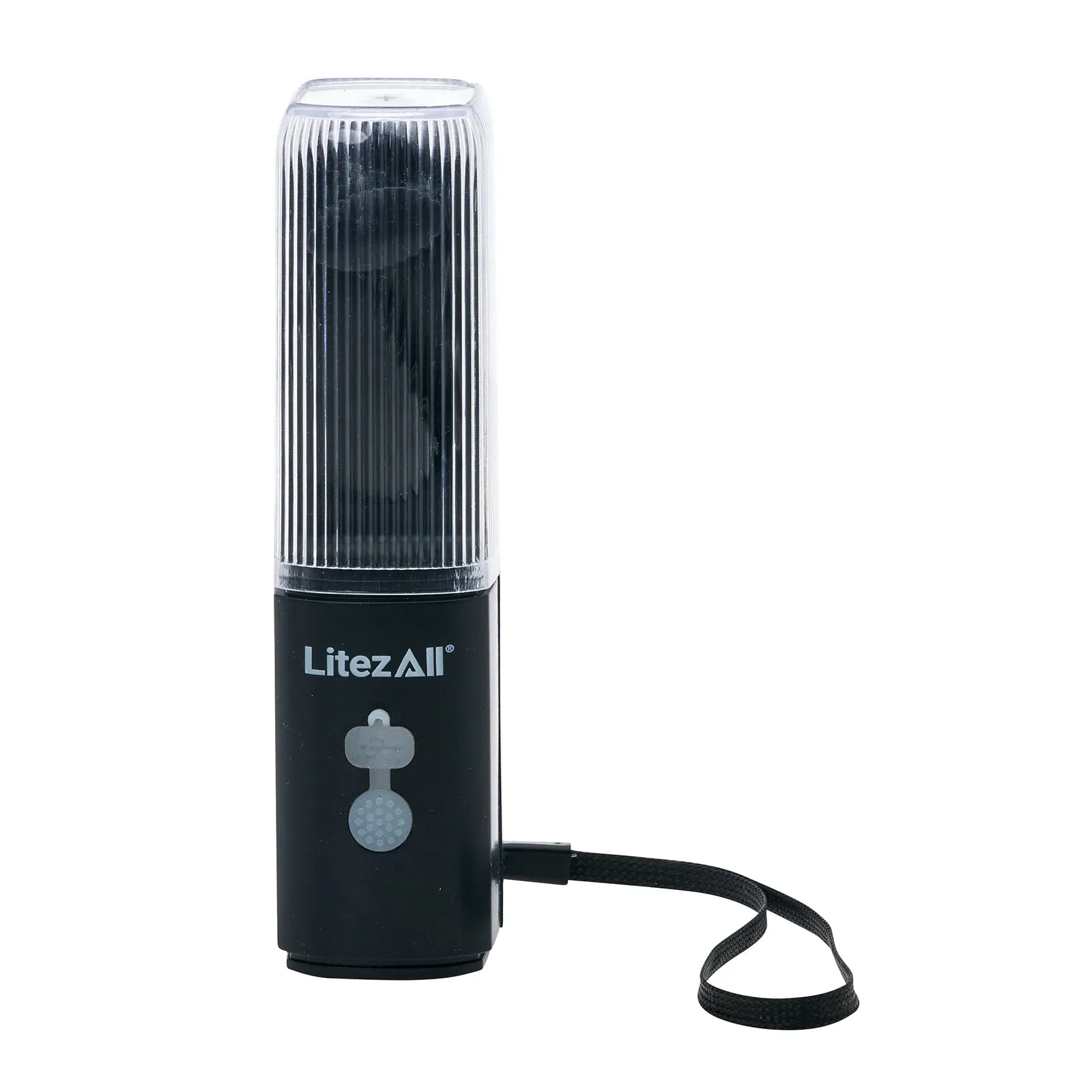 LitezAll Rechargeable Pocket Fan with Flashlight