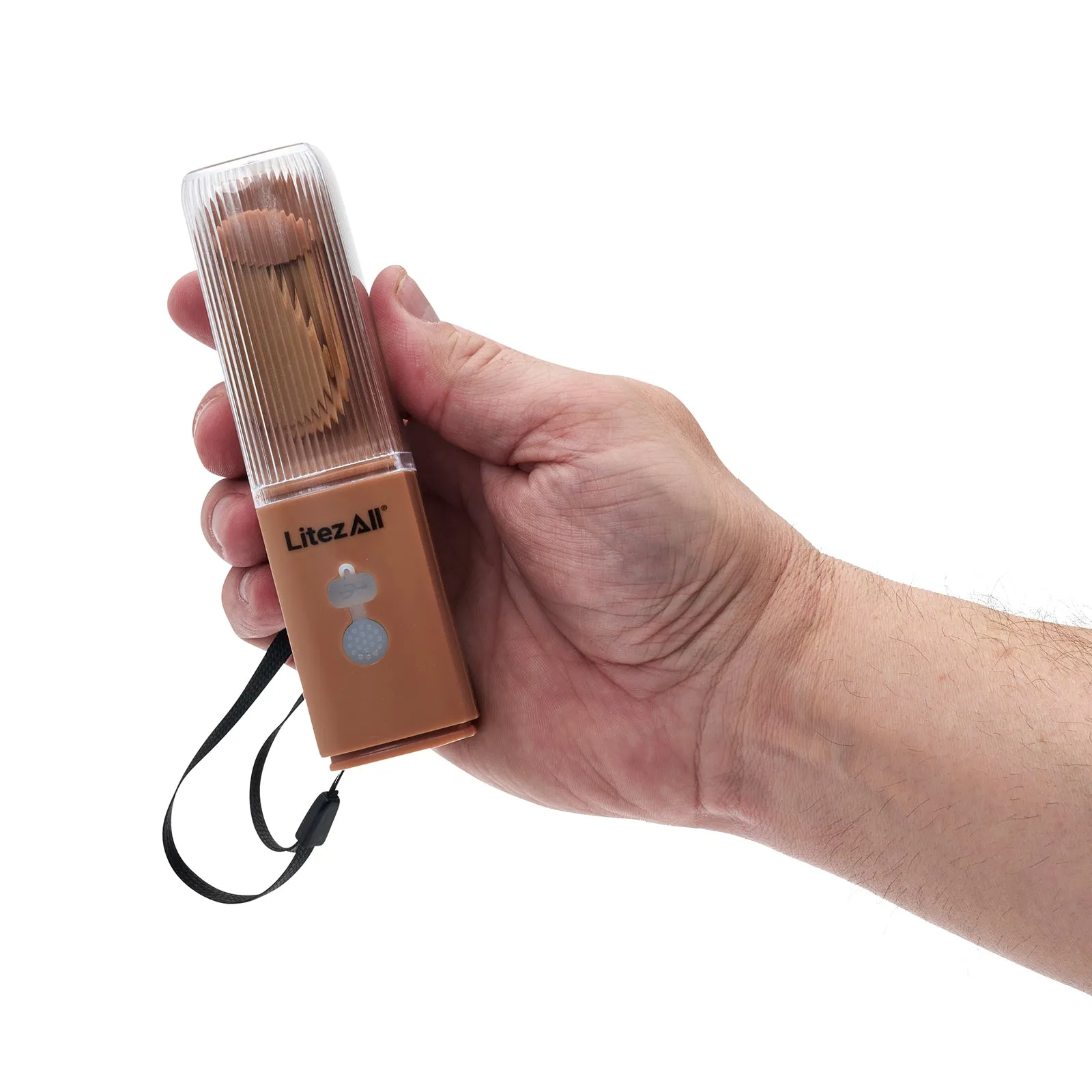 LitezAll Rechargeable Pocket Fan with Flashlight