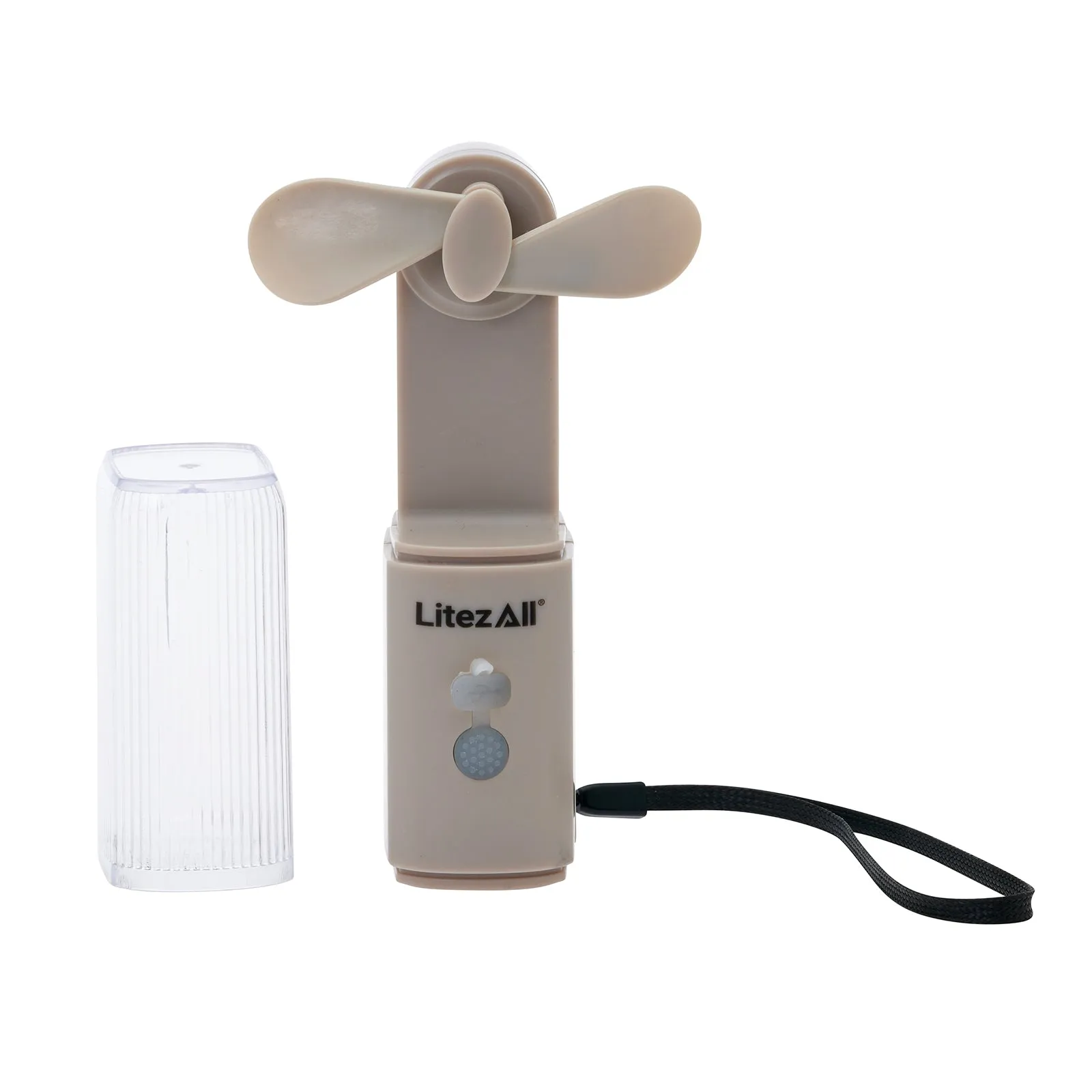 LitezAll Rechargeable Pocket Fan with Flashlight