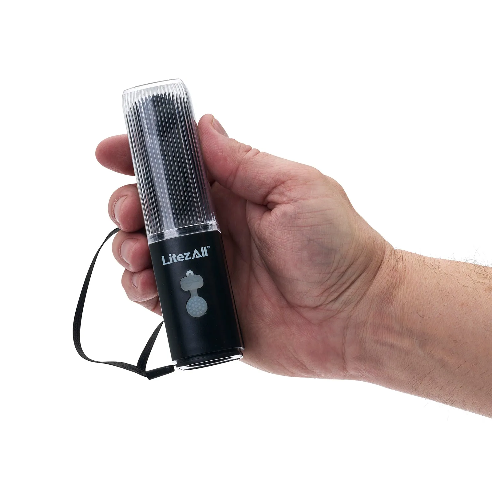 LitezAll Rechargeable Pocket Fan with Flashlight