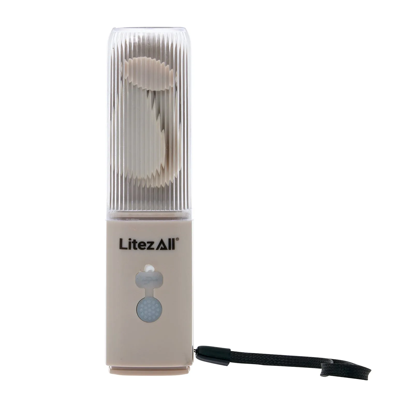 LitezAll Rechargeable Pocket Fan with Flashlight