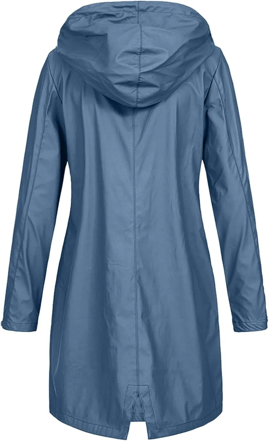 Long Hooded Rain Jacket for Women Jacket Windproof Outdoor Coat Women's Coat Windbreaker Outdoor Hooded Trench Coat
