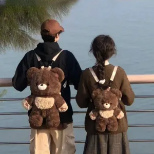 Love Bear Plush Backpack – Adorable and Functional Bag for Kids and Adults