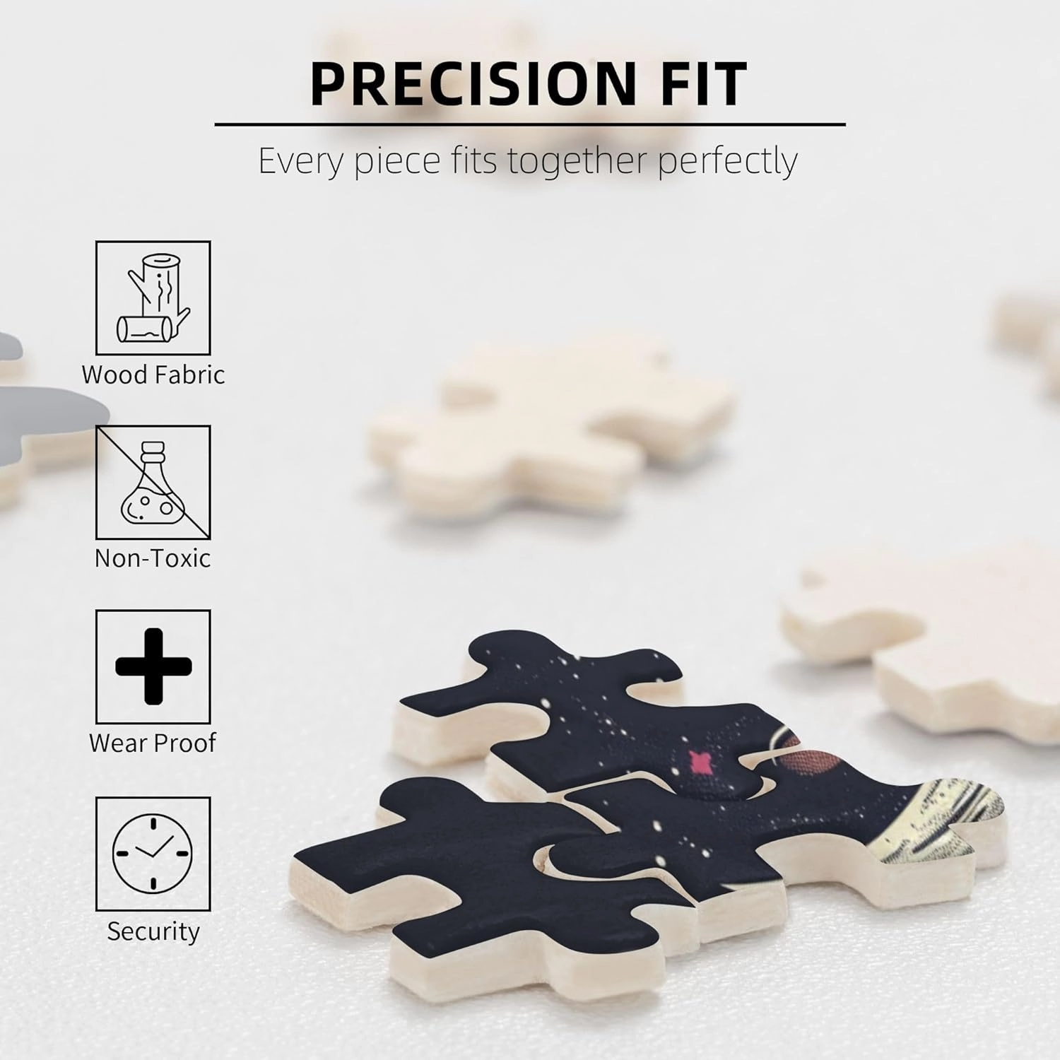 Lunar Skateboarding Astronauts 1000 Pcs Jigsaw Puzzles,Unique Artwork for Adults,Great for Relaxation and Display for Puzzle Enthusiast,Challenging Brain Exercise,Modern Art Wooden Puzzle