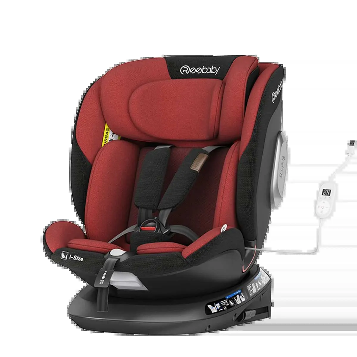 Luxury Eco-Friendly Non-Toxic 360° Rotation Baby Car Seat | ECE R129 Certified | ISOFIX | Washable Cover