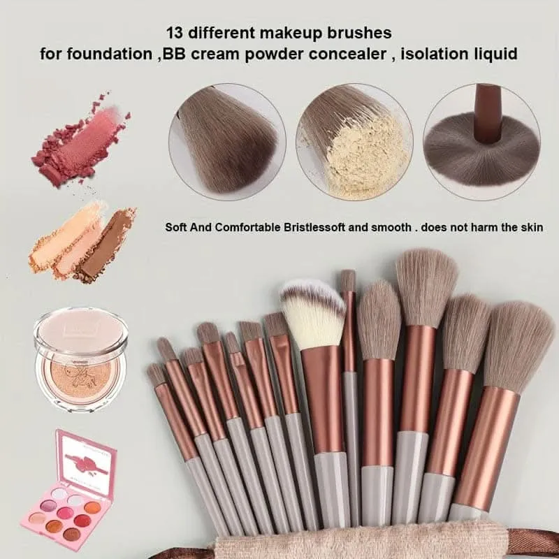 Makeup Brush Set with Soft Blending Make Up Brushes(13pcs.)