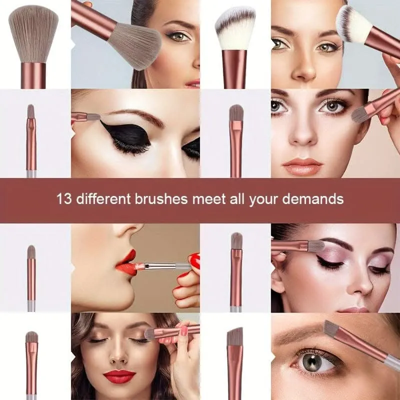 Makeup Brush Set with Soft Blending Make Up Brushes(13pcs.)