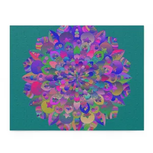 Mandala Art Puzzle: Colorful Meditation 252/500 Pieces