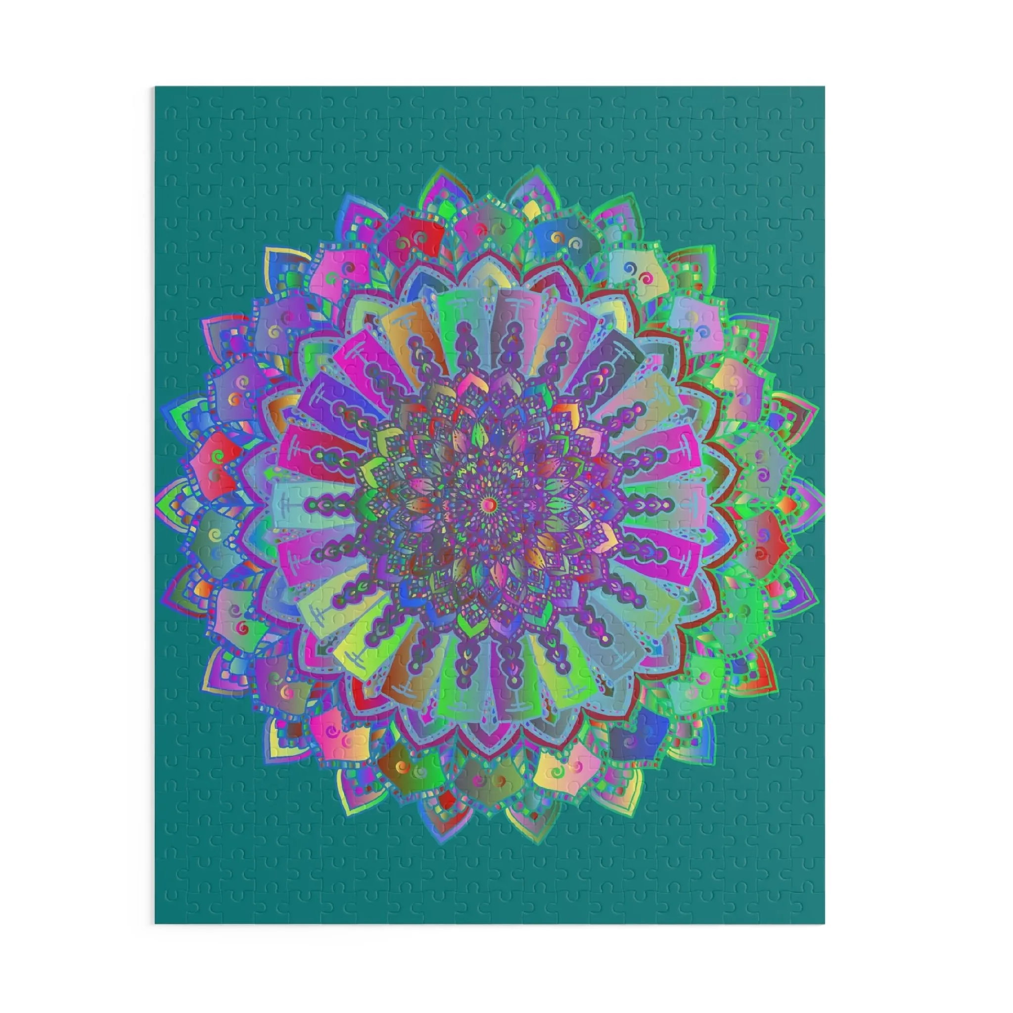 Mandala Art Puzzle: Intricate Design, 252/500 Pieces