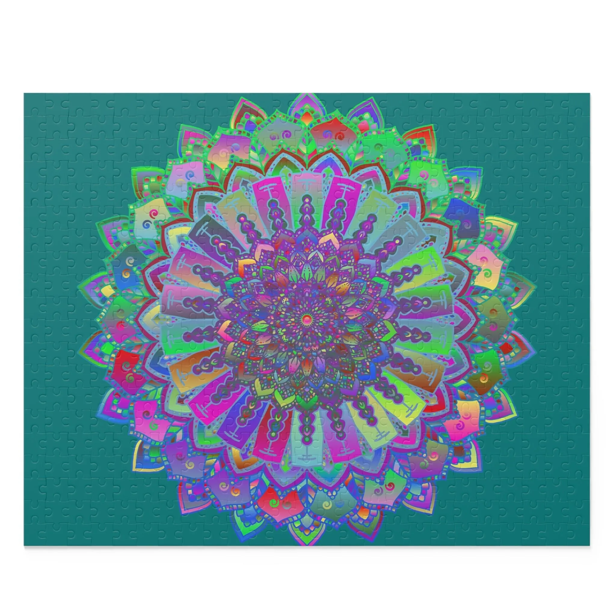 Mandala Art Puzzle: Intricate Design, 252/500 Pieces