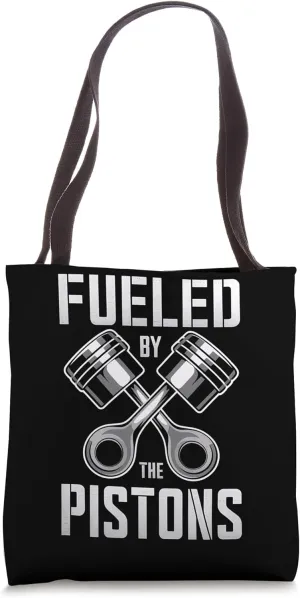 Mechanics Garage Life And Auto Car Guys Fueled By Piston Tote Bag