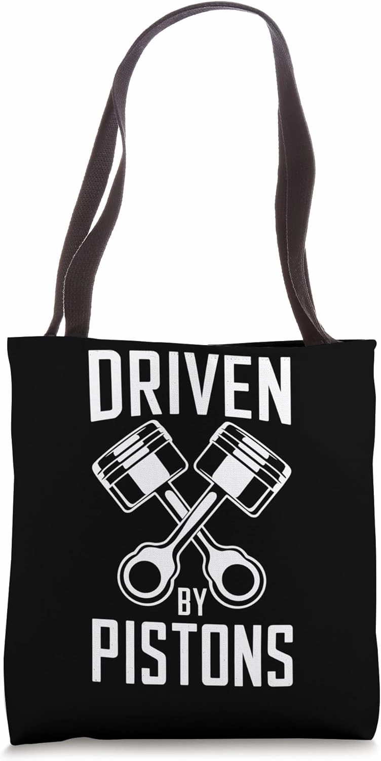 Mechanics Garage Life And Auto Car Guys Driven By Pistons Tote Bag