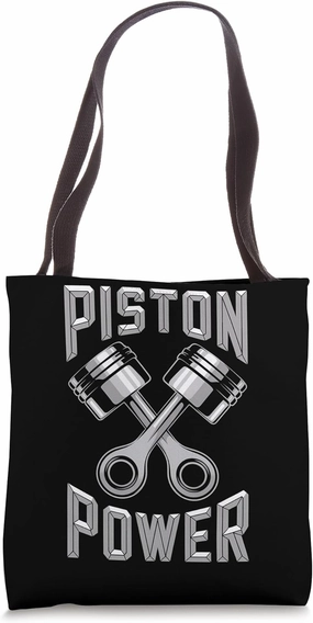 Mechanics Garage Life And Auto Car Guys Piston Power Tote Bag