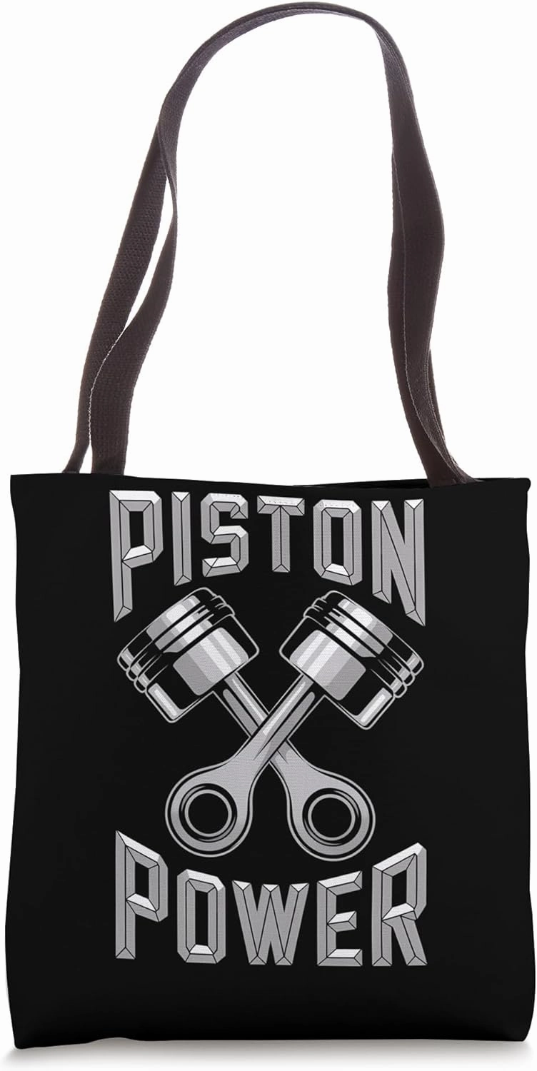 Mechanics Garage Life And Auto Car Guys Piston Power Tote Bag