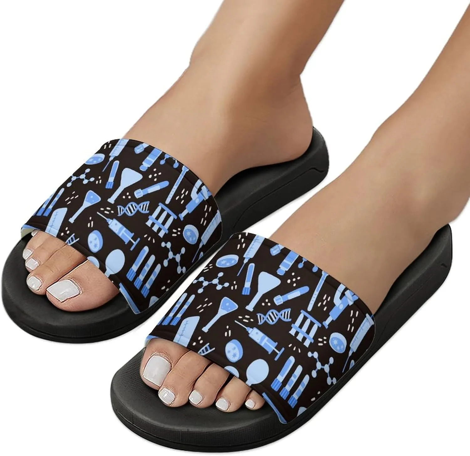Medical Lab Tools Science House Slippers for Women Men Shower Slides Bathroom Sandals