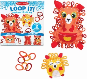 Melissa & Doug Loop It! Cuddly Kangaroos Beginner Craft Kit – Felt Kangaroo and Baby Joey