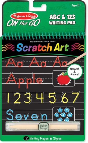 Melissa & Doug Scratch Art - ABC & 123 Writing Pad