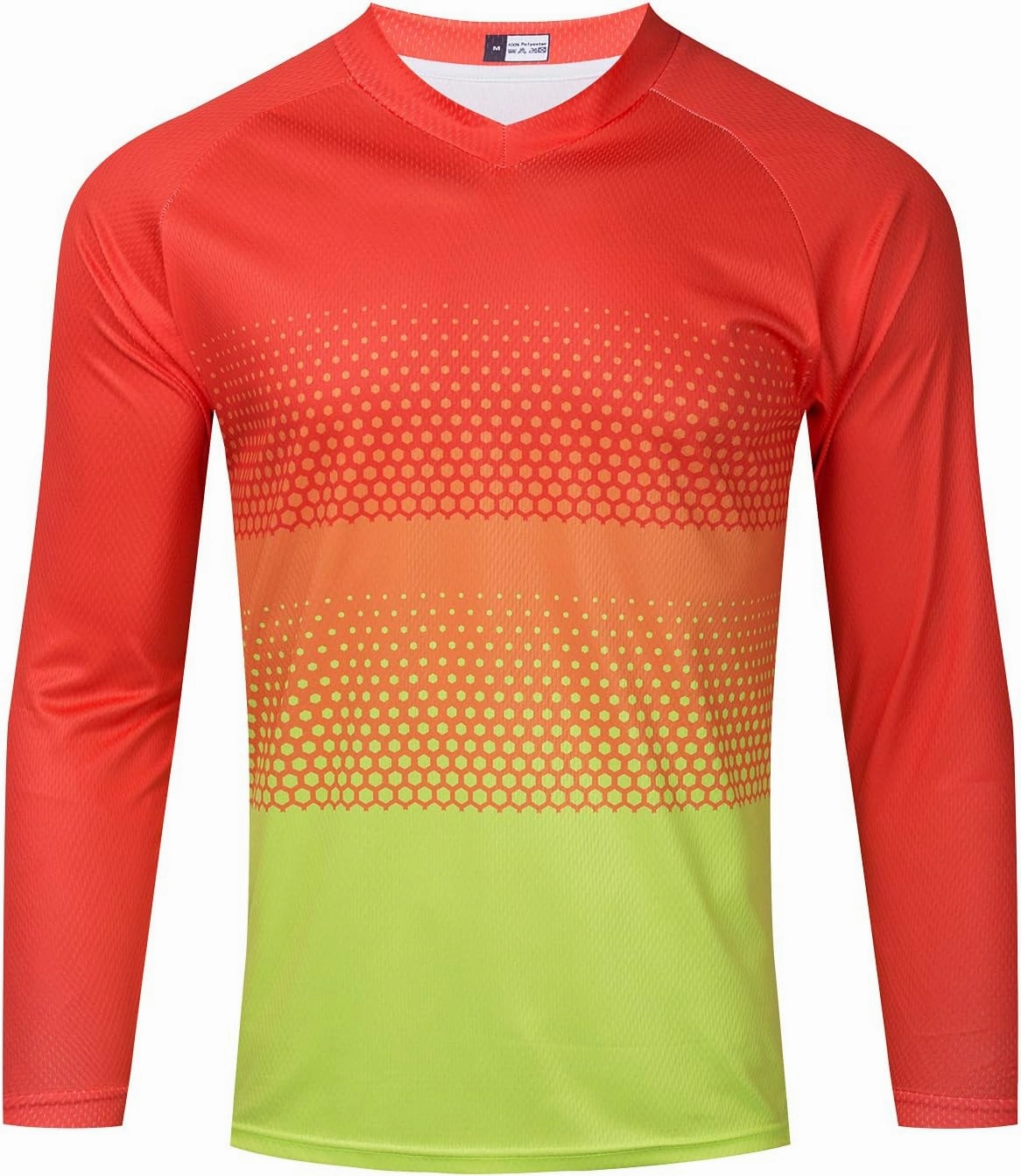 Men's Mountain Bike Jersey Long Sleeve Off-Road Clothing Downhill&Motocross Shirts Breathable/Moisture-Wicking Tops