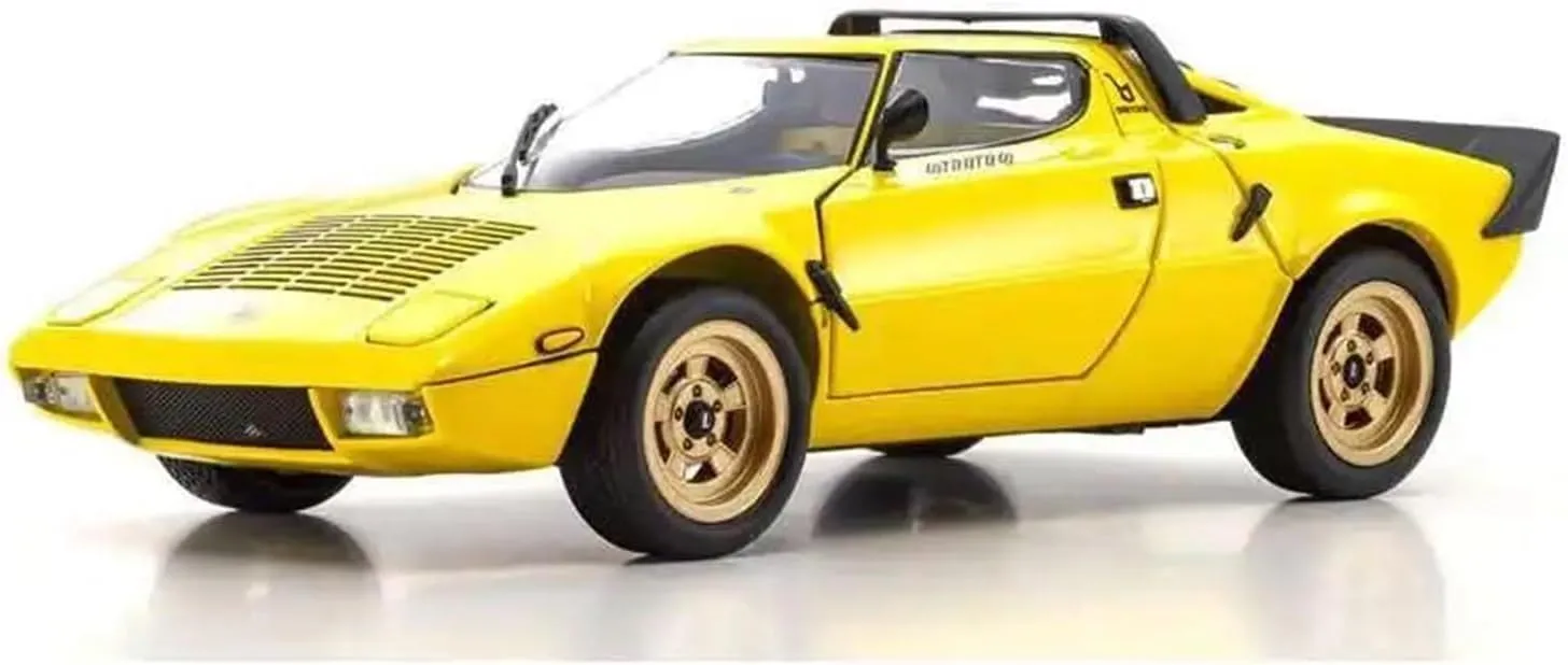 Metal Car Model 1:18 for Lancia Stratos Classic Sports Car Model Collection Can Open Doors Die Cast Vehicles