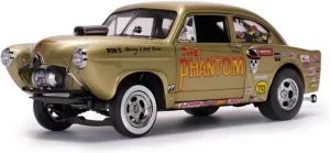 Metal Car Model 1:18 for Platinum Sports Cars 1951 Alloy Diecast Toy Model Vintage Vehicle Fan Classic Collection Die Cast Vehicles(Gold)