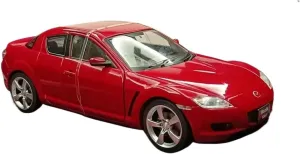 Metal Car Model 1:24 for Mazda Rx-8 2003 Die-cast Scale Alloy Car Static Model Home Decoration Die Cast Vehicles