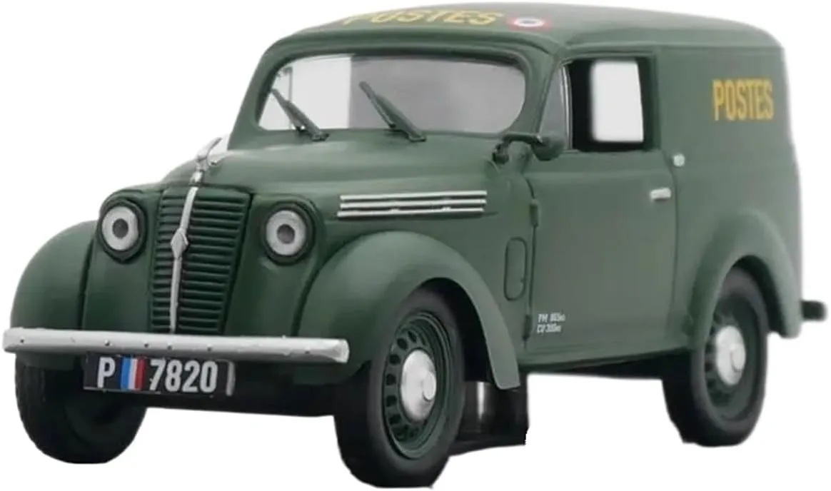 Metal Car Model 1:43 for Renault Juvaquatre Fourgonette Replica Vehicles Model Classic Cars Collection Souvenirs Die Cast Vehicles