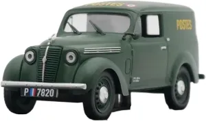 Metal Car Model 1:43 for Renault Juvaquatre Fourgonette Replica Vehicles Model Classic Cars Collection Souvenirs Die Cast Vehicles
