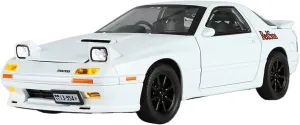Metal Die Cast Toy Cars 1:24 for Mazda RX7 Alloy Casting Classic Cool Mini Sports Car Interesting Model Car for Home Or Office Décor(White)