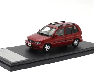 Metal Die Cast Toy Cars Resin 1:43 Scale for DEMIO GL 1996 Classic Vehicles Car Model Toy Collectible Desktop Decoration for Home Or Office Décor(Red)