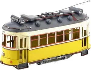 Metal Vehicles Toys 1/18 for Lisbon Tram Model Handmade Tabletop Decoration Collectibles Souvenirs Ornaments Home Or Office Décor