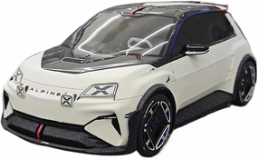 Metal Car Model 1:18 for Renault Alpine A290 Resin Static Model Simulation Replica Car Collection Souvenirs Die Cast Vehicles