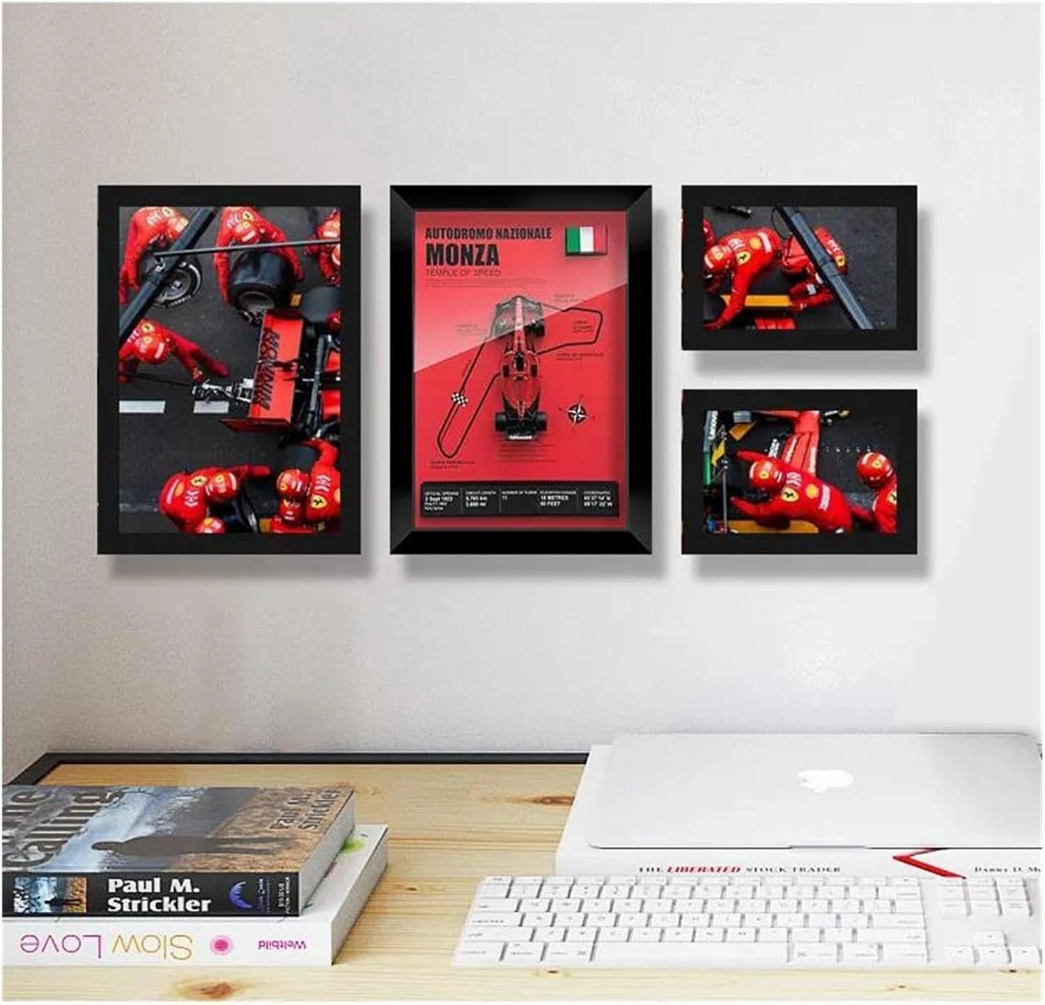 Metal Car Model 1:43 for Ferrari 599 GTO LaFerrari 488 GTB Photo Frame Version Alloy Sports Car Model Collection Decoration Die Cast Vehicles(Monte Carlo Circuit)