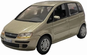 Metal Car Model 1:43 for Fiat IDEA Oro Azteco 2003 Static Vehicle Model Finished Mini Car Gift Die Cast Vehicles