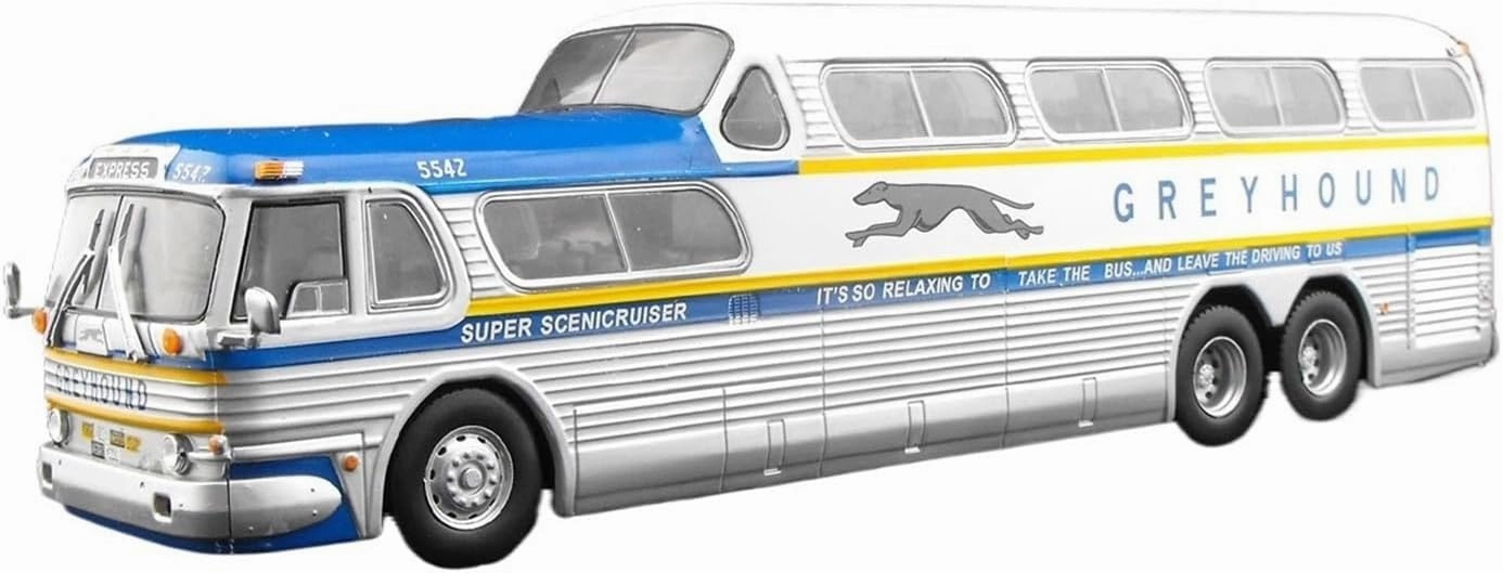 Metal Car Model 1:43 for Scenicruiser Reisebus 1956 Buses Metal Cars Model Simulated Small Vehicle Birthday Gift Die Cast Vehicles