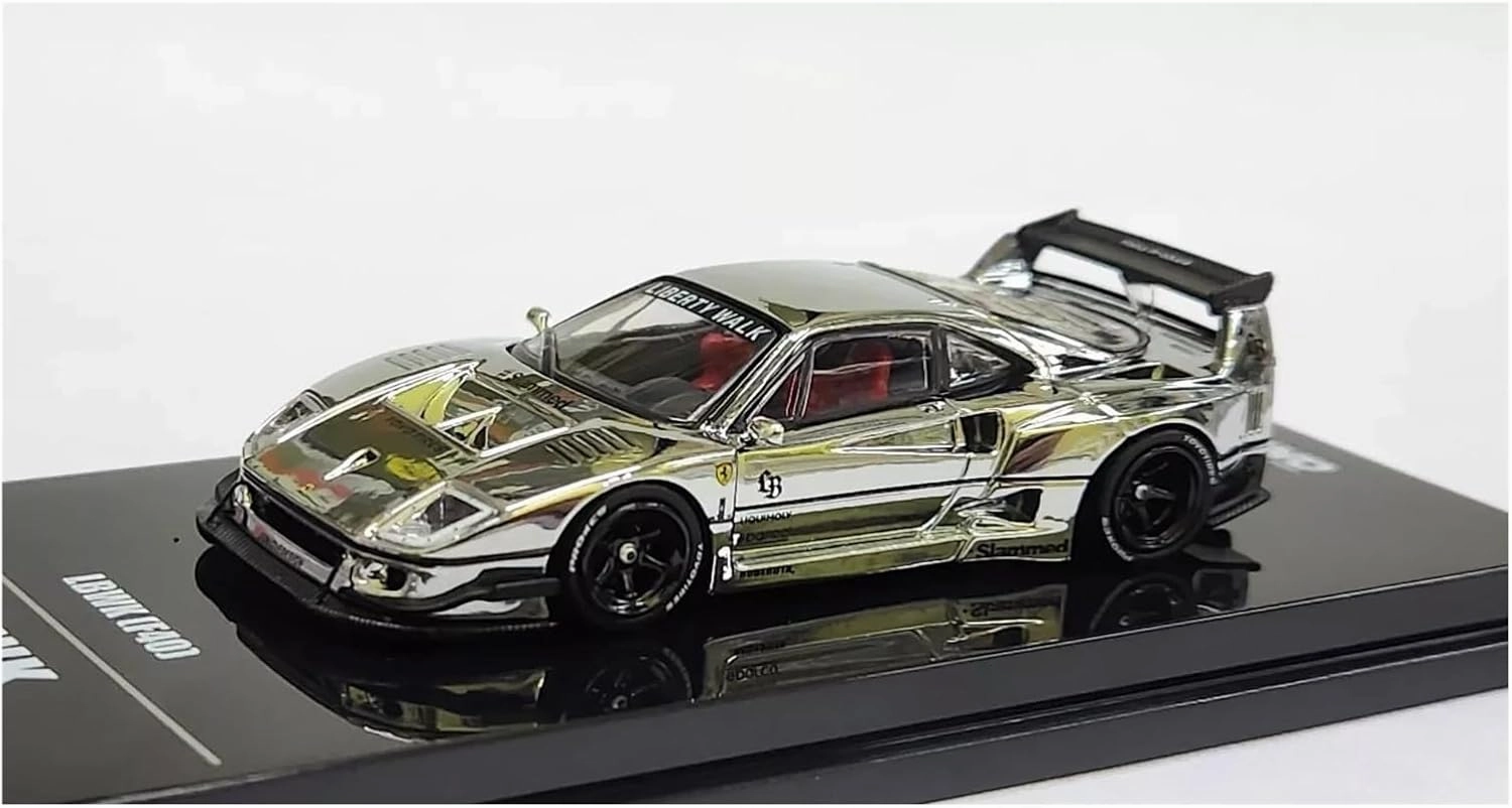 Metal Car Model 1:64 for Ferrari F40 Electroplating Hidden Edition Exhibition Car Alloy Miniature Diecast Vehicle Die Cast Vehicles(Regular Version)