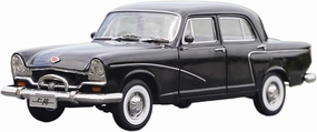 Metal Die Cast Toy Cars 1:18 Scale for Shanghai SH760 Vintage Car 1964 Classic Sedan Alloy Car Model with Black Decorative Ornament for Home Or Office Décor